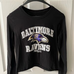 Baltimore Ravens cropped long sleeve
